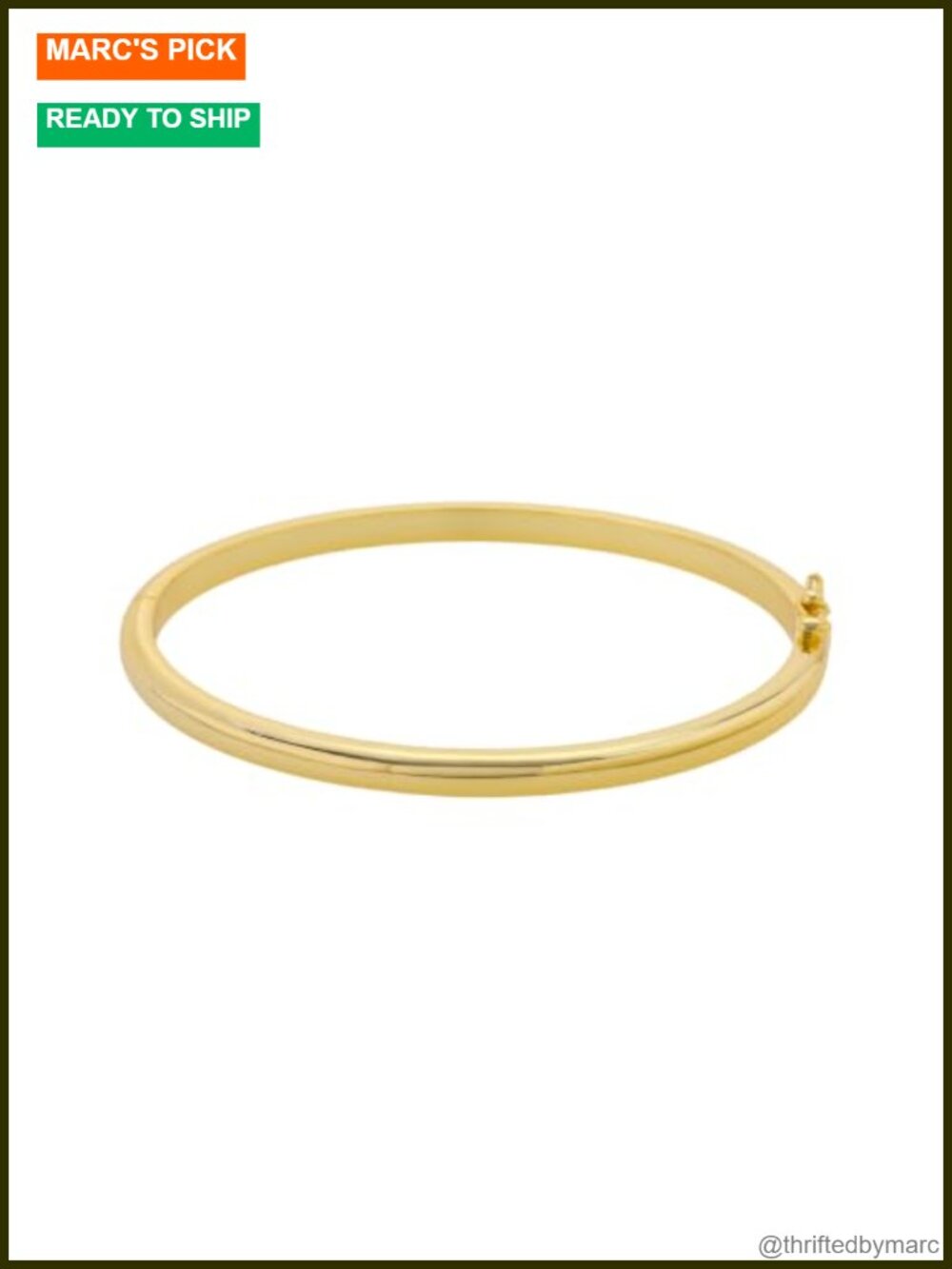Gold Plated Round Bangle Bracelet Waterproof Adjustable Stacking Jewelry